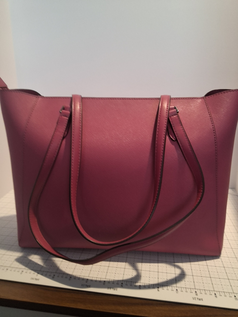 Michael Kors Pink Saffiano Leather Tote Bag - Picture 6 of 16